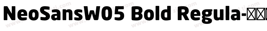 NeoSansW05 Bold Regula字体转换
